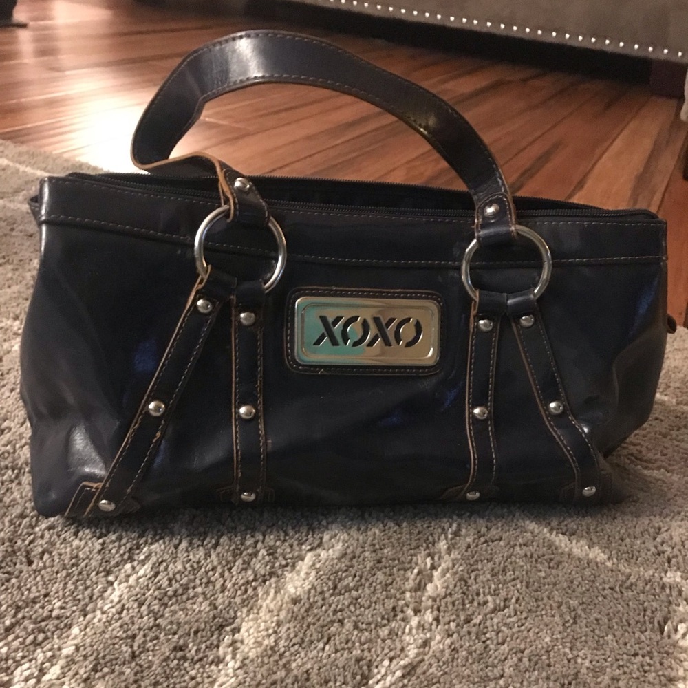 Navy XOXO purse